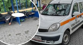 Bezdomni na ławkach na Placu Wolności we Włocławku. Co na to Straż Miejska?