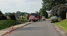 Strażak potrącony w trakcie akcji w Czerniewicach