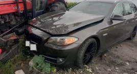 Zderzenie ciągnika z BMW w Skibinie. Kierowca ukarany mandatem