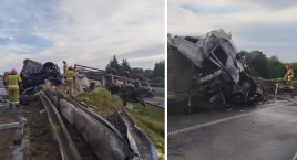 Groźny wypadek na S5 pod Bydgoszczą. Ciężarówka stan…
