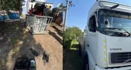 Ładowarka zahaczyła ciężarówkę w regionie