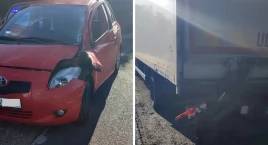 Zderzenie ciężarówki z osobówką w Piotrkowie Kujawskim