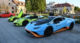 Lamborghini, Ferrari i McLaren na Starym Rynku we Włocławku