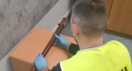 Groził ludziom maczetą, która okazała się nogą od stołu