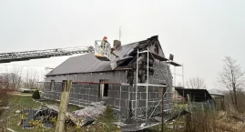 Pożar domu w Unisławicach w Gminie Kowal. 47-letnia …