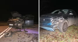 Zderzenie luksusowych aut w Samszycach. Mężczyzna tr…