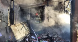 Pożar domu jednorodzinnego w Gołaszewie. Na miejscu &hellip;