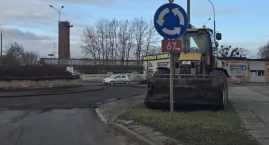 Rondo przy zaporze we Włocławku w remoncie. Prace ru&hellip;