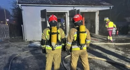 Pożar w Lubieniu Kujawskim. Cztery zastępy w akcji, utrudnienia na DK91