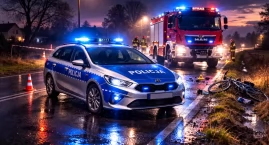 Śmiertelny wypadek w miejscowości Lubraniec-Parcele. 58-letni rowerzysta zginął na miejscu