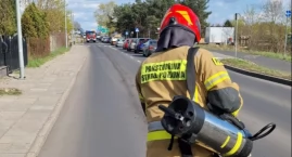 Rozlany olej na ulicy  Płockiej we Włocławku, utrudn&hellip;