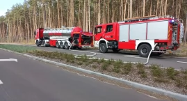 Duży pożar lasu przy Michelinie we Włocławku. 13 woz&hellip;