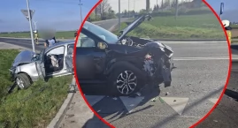 Wypadek na obwodnicy Lubrańca. Jedna osoba trafiła d&hellip;