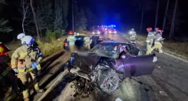 BMW i Nissan rozbite między Telążną Leśną a Kowalem.&hellip;