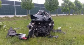 Dachowanie na A1 i dramatyczne zdjęcia spod Włocławka