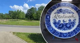 Ogromny talerz z włocławskiego fajansu  za 120 tysię&hellip;