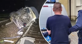 Wjechał pod pociąg i uciekł. Ranną pasażerkę zostawi&hellip;