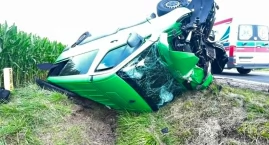 Tragiczny wypadek na obwodnicy Lubrańca. Nie żyje ko&hellip;