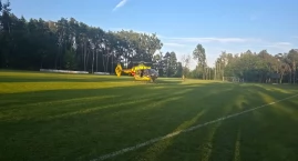 Śmigłowiec LPR w Chełmicy. 10-letni chłopiec uderzył&hellip;
