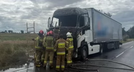 Pożar ciężarówki na DK62 w powiecie włocławskim. Utr&hellip;