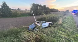 Wypadek w gminie Lubień Kujawski. Samochód dachował &hellip;