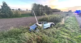 Wypadek w gminie Lubień Kujawski. Samochód dachował &hellip;