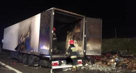 Pożar tira na A1 pod Włocławkiem