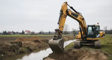 Zasypał rzekę w powiecie włocławskim. Prokuratura kieruje sprawę do sądu